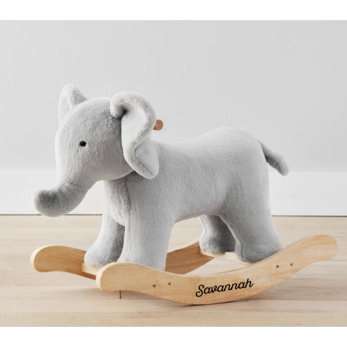 Elephant Critter Plush Nursery Rocker