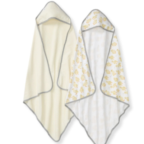 Little Ducks Organic Cotton Hooded Towels 2 Pack