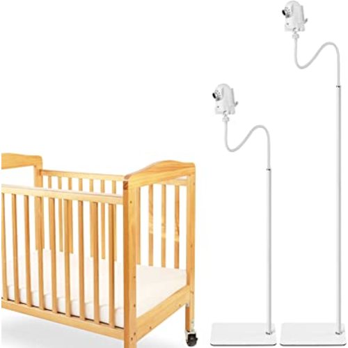 iTODOS Baby Monitor Floor Stand Holder Mount Compatible with Infant Optics DXR-8 Pro,Nanit Pro & Flex Stand,HelloBaby,Momcozy,eufy,Motorola,VAVA,Owlet,Keep Baby Away from Touching,More Safety