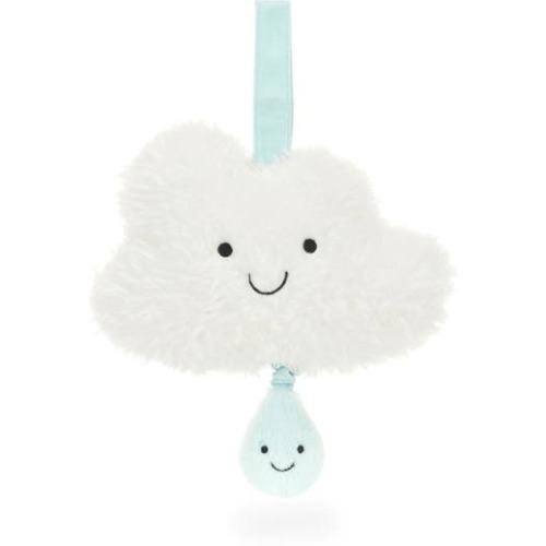 Amusable Cloud & Raindrop Plush Musical Pull Toy