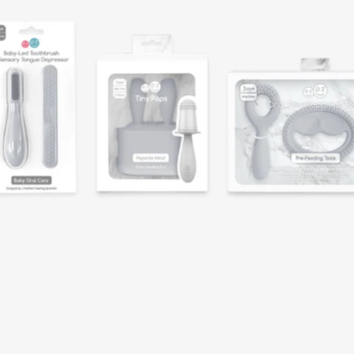Pre-Feeding Oral Care Bundle by ezpz | Unique Baby Shower Gift Set