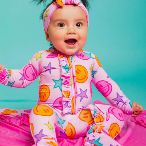 Peachy Power Convertible Ruffle Romper