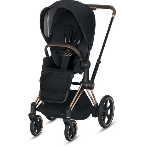 Cybex ePriam Electronic Assist Stroller - Rose Gold/Black