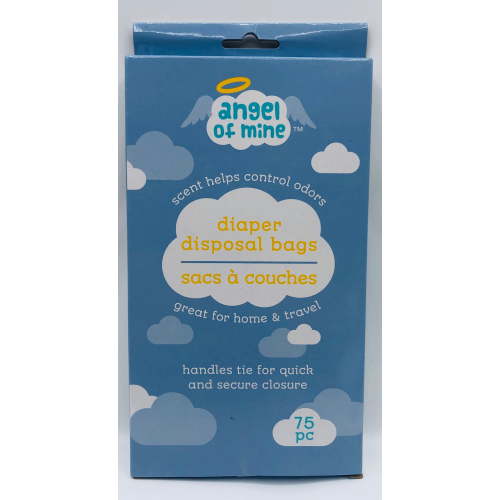 Angel Of Mine Diaper Disposal Bags 75 ct Control Orders Home and Travel