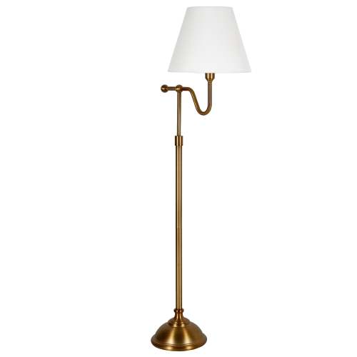 Wellesley Blackened Bronze Floor Lamp with Empire Shade