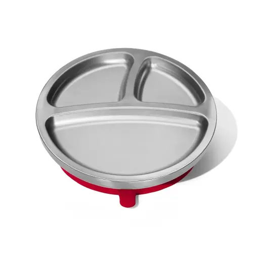 Avanchy Baby Plates with Suction | Magenta