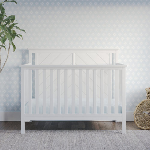Hampton Flat Top 4-in-1 Convertible Crib