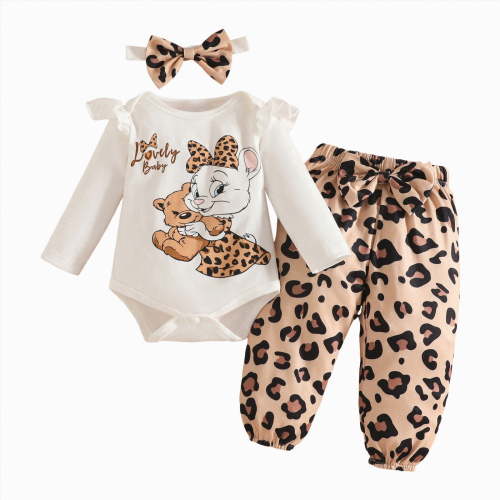 UAYOTSE Baby Girl Clothes Girl Fall Winter Outfits Pants Set Preemie Clothing(White#9,6-9 Months)