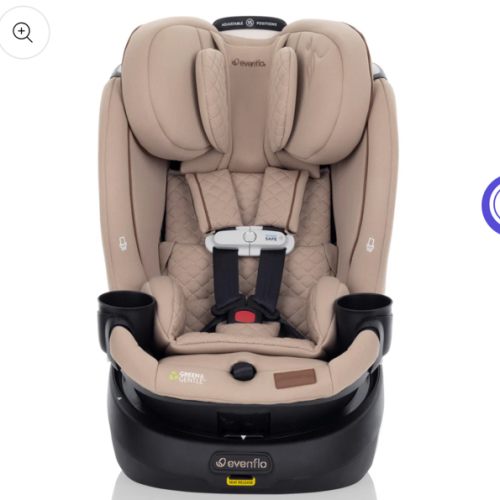 Revolve360 Slim 2-in-1 Rotational Car Seat with Green & Gentle Fabric