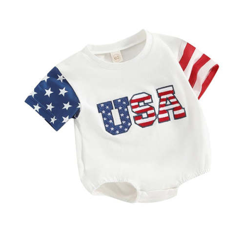 USA T-Shirt Onesie - Hazel & Bo