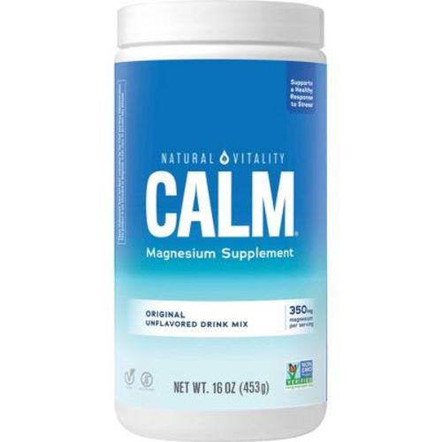 Natural Vitality CALM Magnesium Powder Supplement for Stress Relief, Unflavored, 16 Ounces