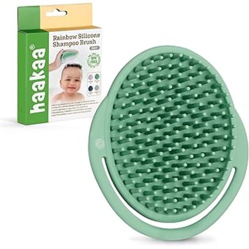 haakaa Baby Cradle Cap Brush - Soft Cradle Cap Comb| Hair Scalp Massager, Soft Bristles for Newborns & Toddlers-Pea Green : Amazon.com.au: Baby