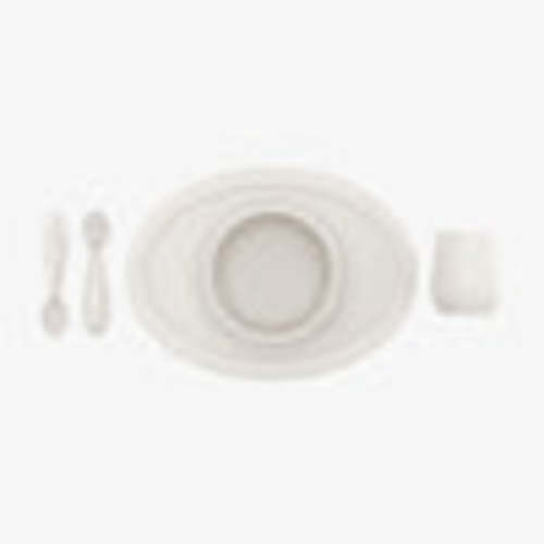 First Foods Set / Silicone Spoon, Cup & Suctioning Bowl for Infants– ezpz