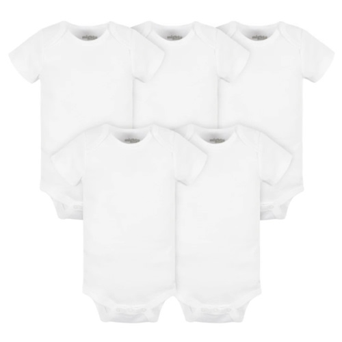 5-Pack Baby Neutral White Short Sleeve Bodysuits – Gerber Childrenswear