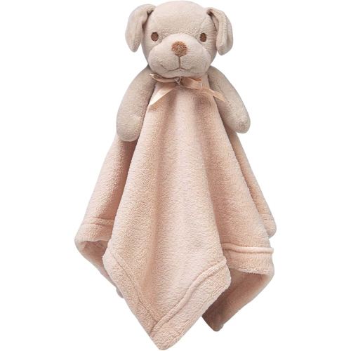 Pro Goleem Dog Security Blanket Brown Soft Puppy Lovey for Boys and Girls Unisex Lovie Baby Gifts for Toddler and Infant Snuggle Toy Stuffed Animal 16 Inch