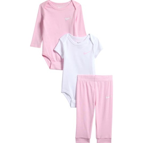 Solid 3-Piece Bodysuits & Joggers Set, 6M