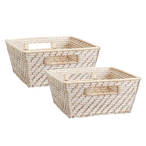Quinn White Washed Baskets | Kids Storage | Pottery Barn Kids