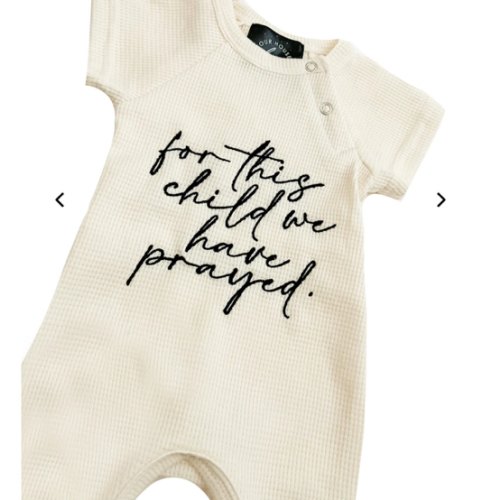 For This Child We Have Prayed Jumpsuit – OUR HOUSE ABOVE