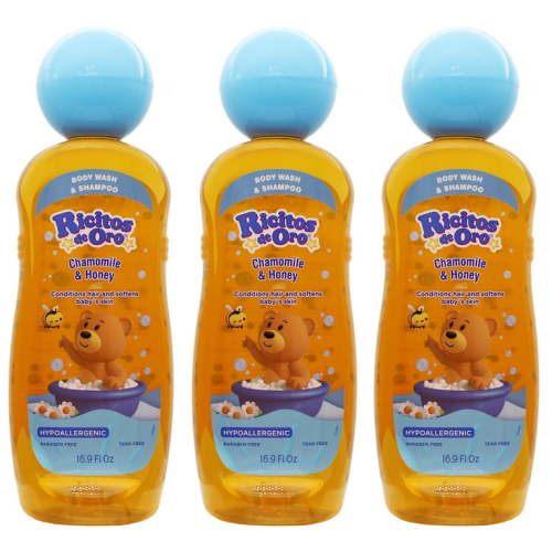 Ricitos de Oro Body Chamomile Wash & Shampoo 16.9FO 3PK