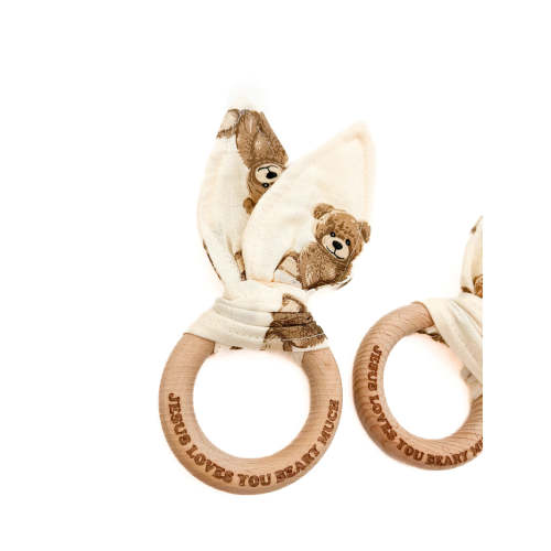 Jesus Loves You Beary Much Teether