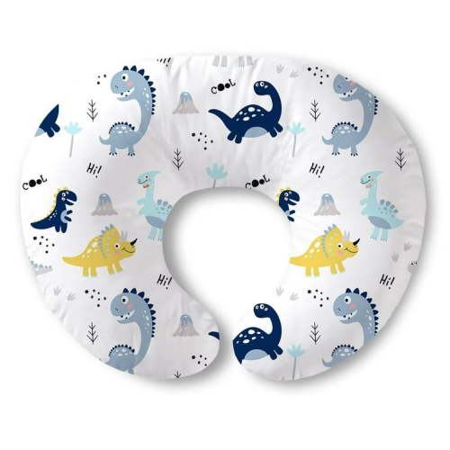 Grape Nursing Pillow, Breathable Nursing Pillows for Breastfeeding, Tummy Time, Sitting Support - Dinosaurs World