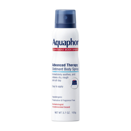 Aquaphor Ointment Body Spray for Dry Rough Skin, Fragrance Free, Easy-to-Apply, 3.7 oz