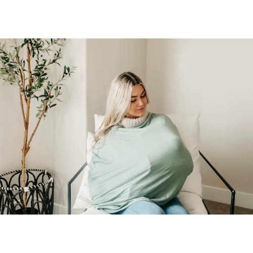 Copper Pearl Multi-Use Cover: Car Seat Covers, Nursing Cover, and Stroller Cover for Sun - Stretchy Fabric, All-Season Use, Stylish Designs, Easy Access for Moms - Briar