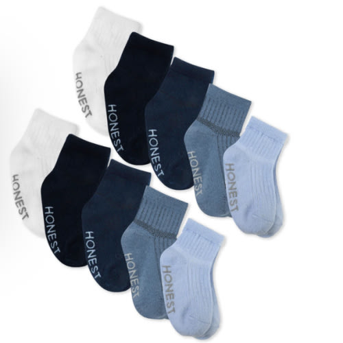 10-Pack Cozy Socks Sustainably Made Bundle | Honest Baby Clothing