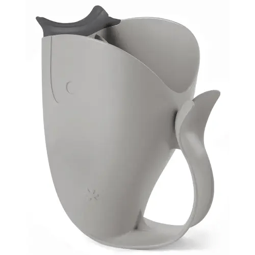 Skip Hop Baby Bath Rinse Cup, Moby Tear-free Waterfall Rinser, Grey