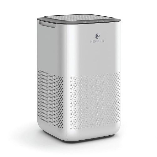 Medify MA-15 Air Purifier with True HEPA H13 Filter | 585 ft² Coverage in 1hr for Allergens, Smoke, Wildfires, Dust, Odors, Pollen, Pet Dander | Removal to 0.1 Microns | Silver, 1-Pack