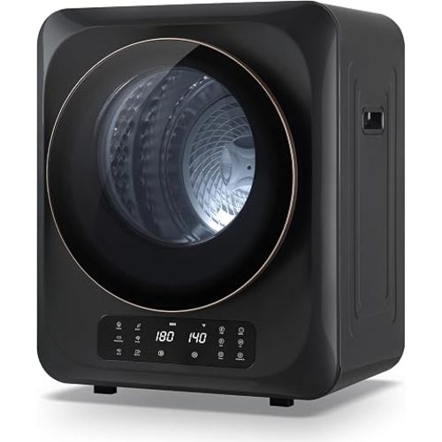 Auertech 12lbs Portable Dryer for Apartment Laundry, Portable Clothes Dryer with 6 Drying Modes, LED Control Panel, Stainless Tub, Mini Compact Dryer for Apartment, RVs, Dorms