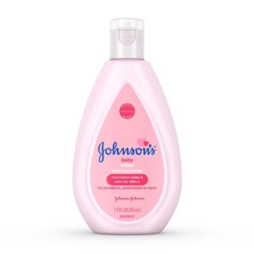 Johnsons Moisturizing Pink Baby Lotion with Coconut Oil, 1.7 Oz, 2 Pack