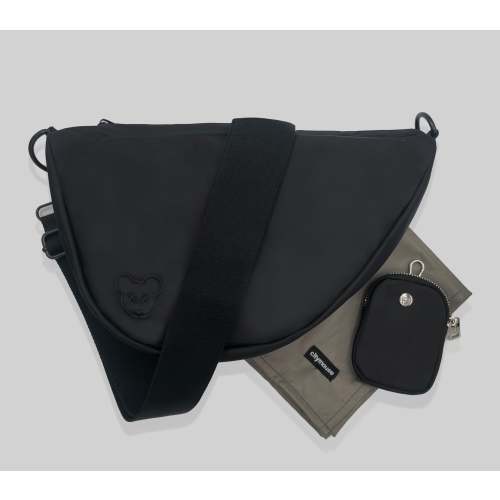 citymini sling diaper bag - JET BLACK