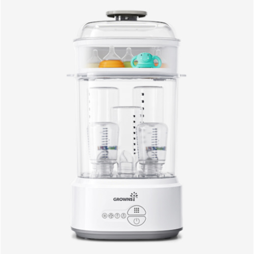 GROWNSY Bottle Sterilizer and Dryer, Compact Electric Steam Baby Bottle Sterilizer (Esterilizador de Biberones), Bottle Sanitizer for Baby Bottles, Pacifiers, Pump Parts