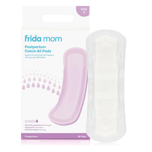 Frida Mom Postpartum Pads, Leak Proof Feminine Care Maxi Pads, 6 Layers of Protection for Maximum Absorbency (18ct)