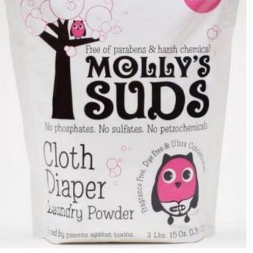 Molly Sud's - Cloth Diaper Laundry Powder 32 Loads (64 he) 2.03 Lb -- VitaGlo