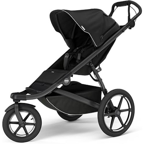 Thule Urban Glide 3 Single Child All-Terrain Stroller, Full-Suspension System, Air-Filled Tires, Upright seat with Adjustable Recline and Built-in legrest