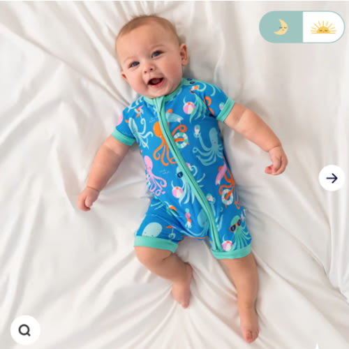 Octopus Party Shorty Zippy – Little Sleepies