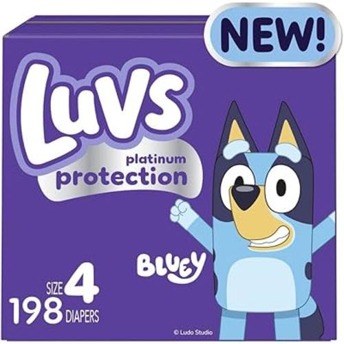 Luvs Diapers - Size 4, 198 Count, Paw Patrol Disposable Baby Diapers