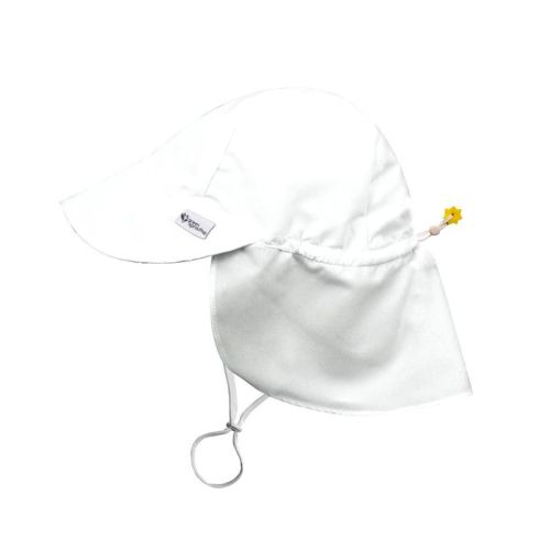 Green Sprouts Baby/toddler Upf 50+ Eco Flap Hat - Blue - 0/6 Months