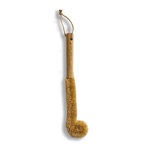 Eco-Friendly Long Bottle Brush - 11.5" Coconut Fiber Bristles – Zero Waste Outlet