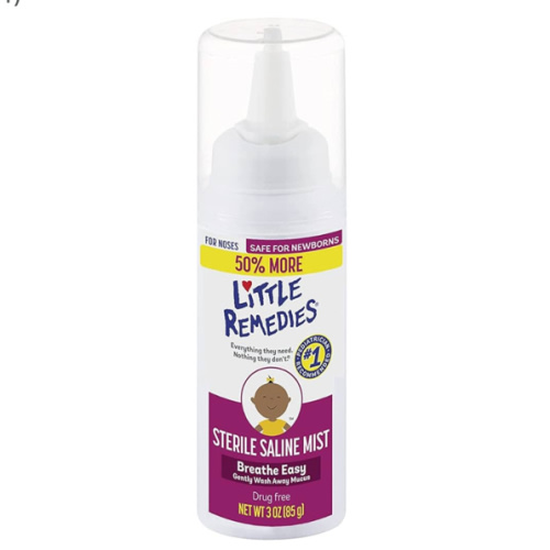 Little Remedies Sterile Saline Nasal Mist, Safe for Newborns, 3 oz (Pack of 1)