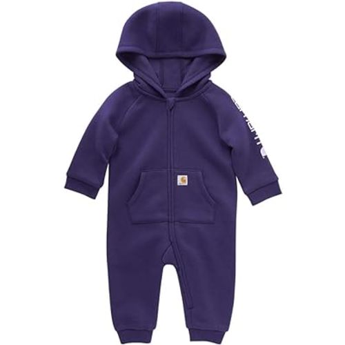 Carhartt Baby Girls' Long-Sleeve Hooded Zip-Up Footless Onesie