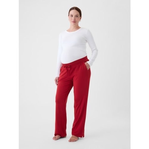 Maternity Modal Sleep Pant in sled red