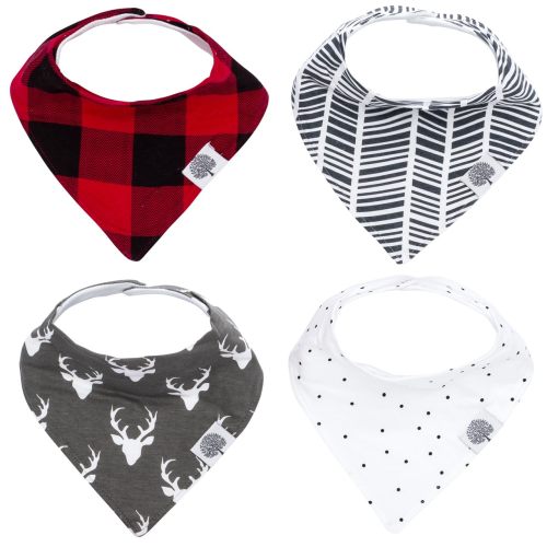 Bandana Baby Bibs | Lumberjack Set - 4 Pack | Parker Baby Co.