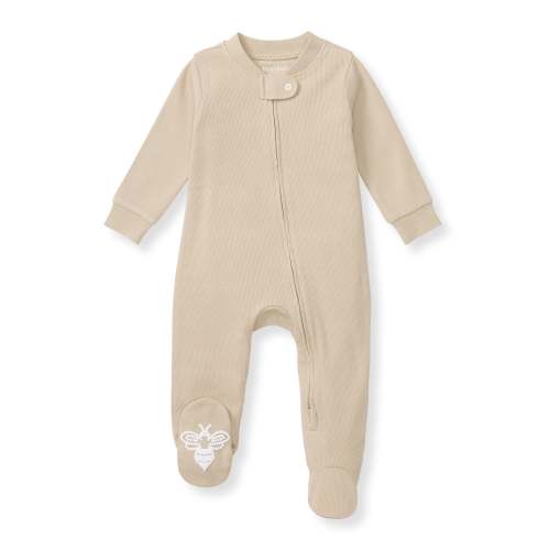 Solid Rib Organic Cotton Sleep & Play - Hummus – Burt's Bees Baby
