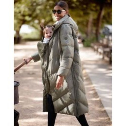 Adena | Long Maternity & Babywearing Puffer Coat