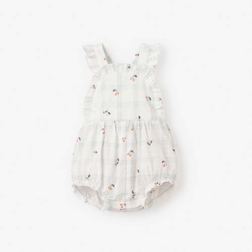 Strawberry Picnic Swiss Dot Sunsuit
– Elegant Baby