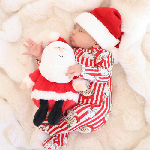 Santa Claus Lane Zipper Footie