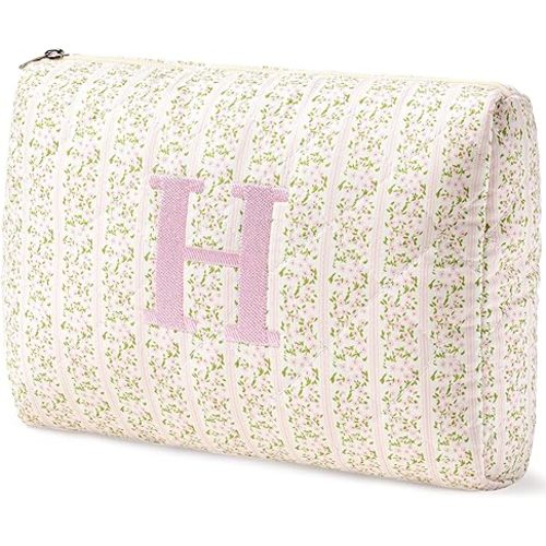 H Initial Quilted Bag
